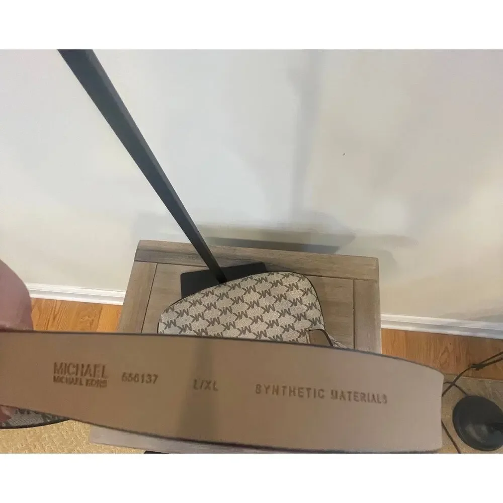 Michael Kors Tan + Brown MK Logo Belt Bag Sz L/XL